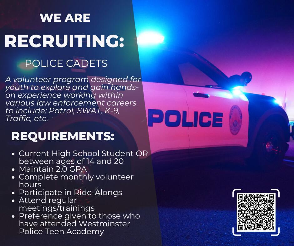 WPD accepting applications for Cadet Program