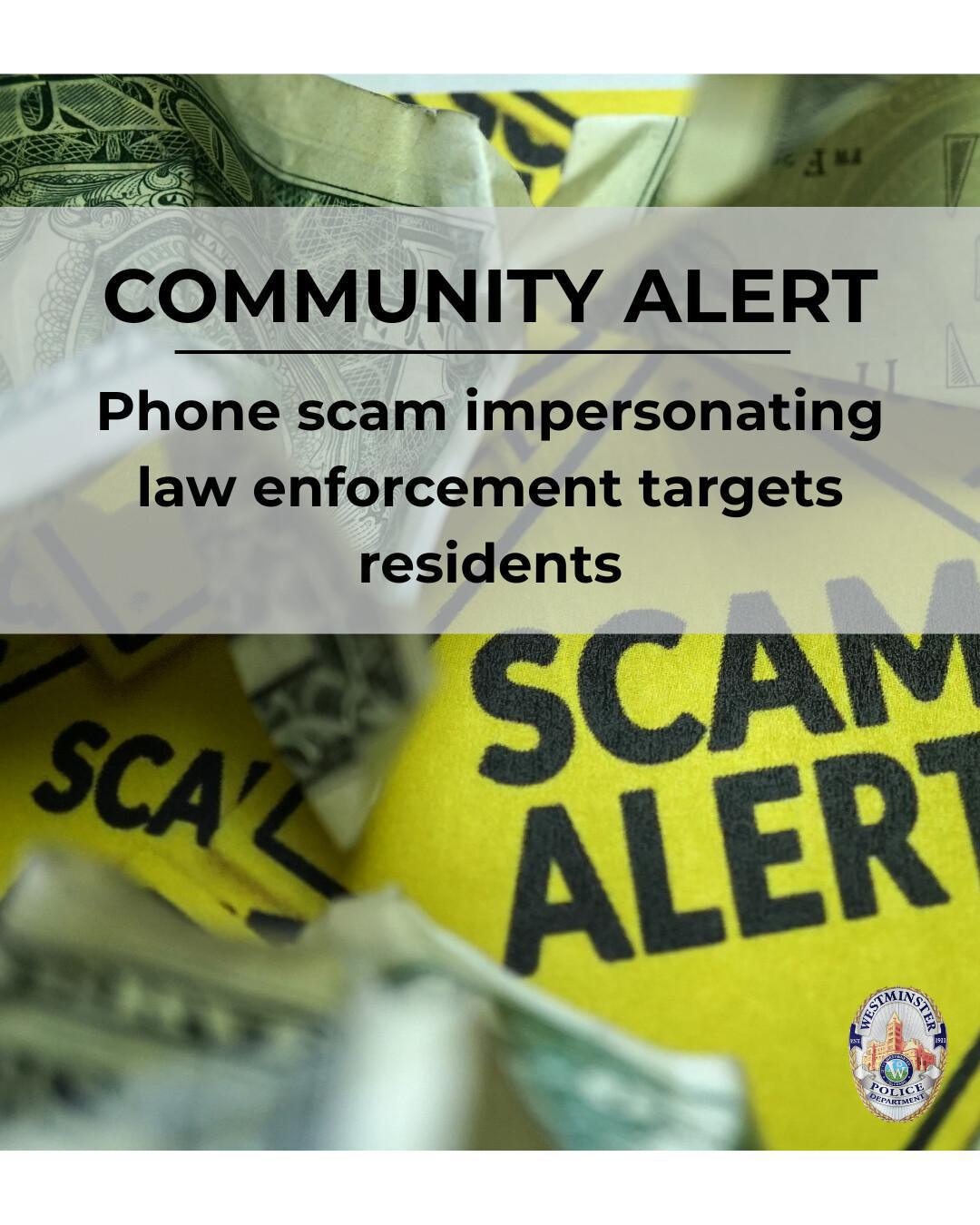 WPD warns of phone scam impersonating law enforcement WPD warns of phone scam impersonating law enforcement