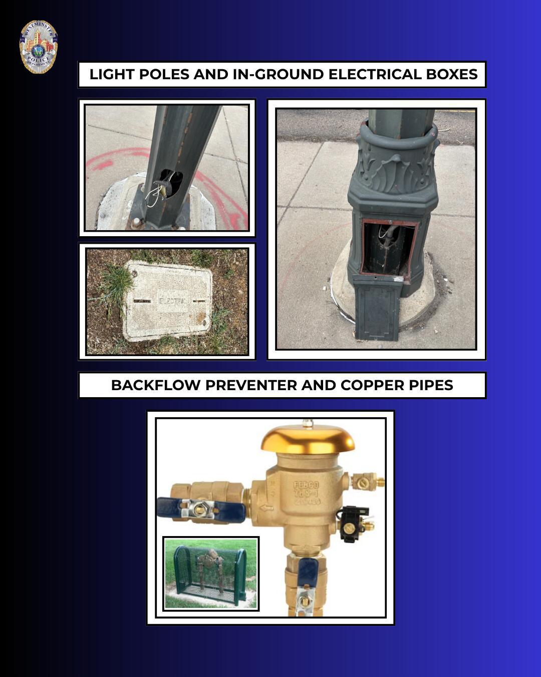 WPD warns of rising copper wire and backflow preventer thefts across metro area WPD warns of rising copper wire and backflow preventer thefts across metro area