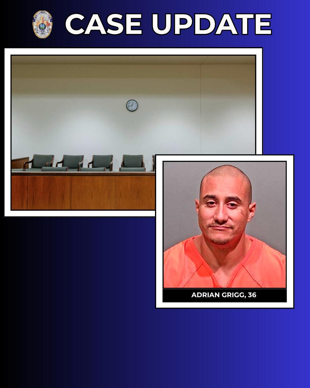 Grand Jury indicts man related to series of break-ins in Westminster and neighboring cities.