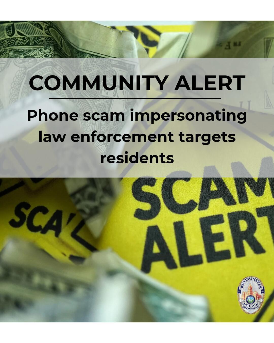 WPD warns of phone scam impersonating law enforcement WPD warns of phone scam impersonating law enforcement