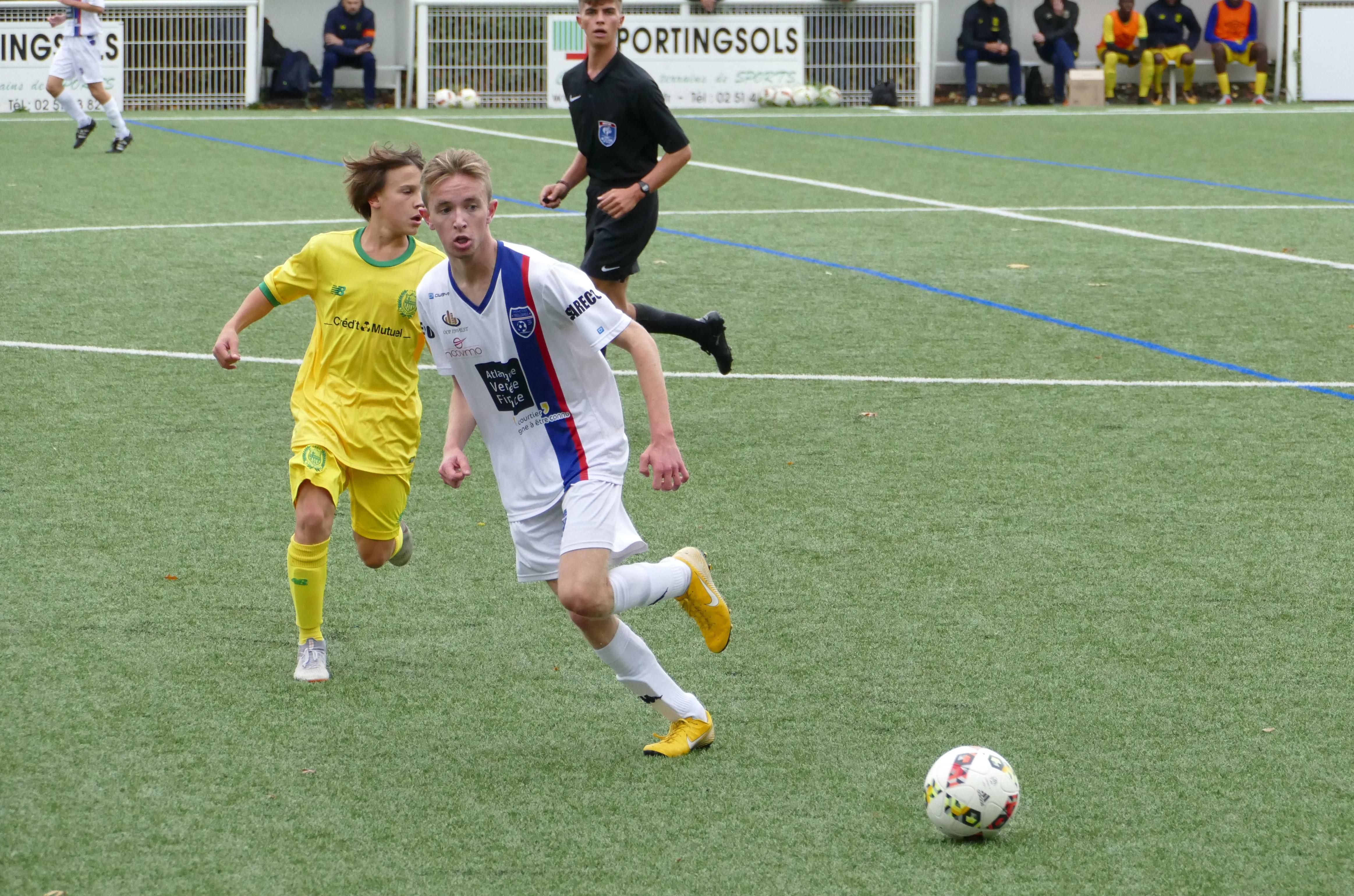 U17 Région: FC Nantes B - Symphofoot Treillières  Des satisfactions malgré tout!