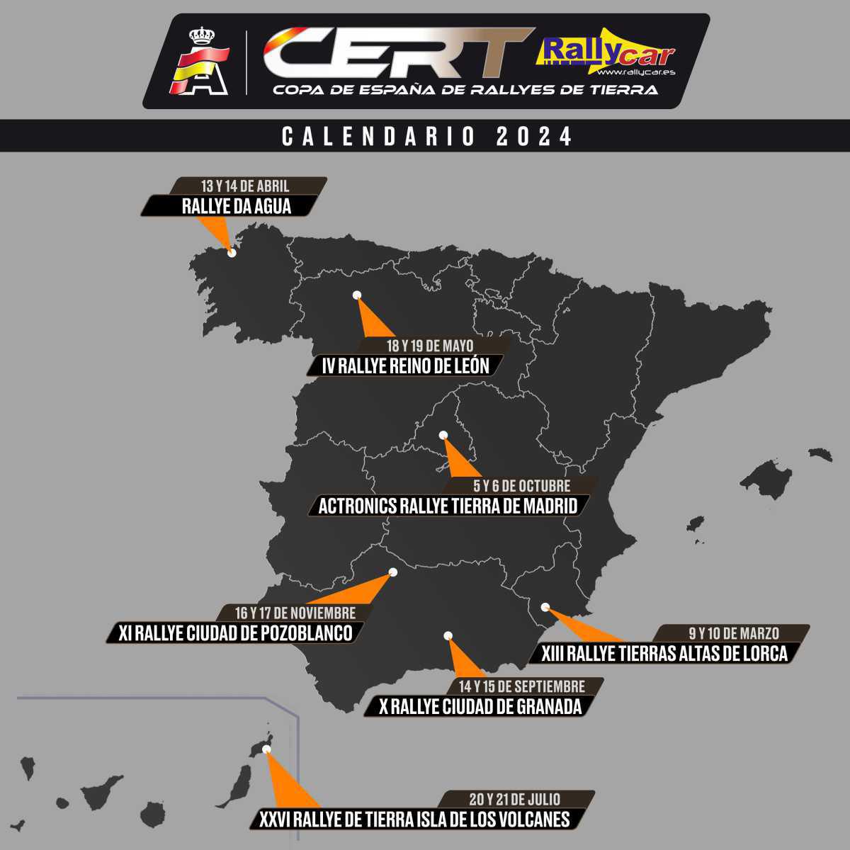 La CERT - Rallycar regresa esta temporada a Canarias La CERT - Rallycar regresa esta temporada a Canarias