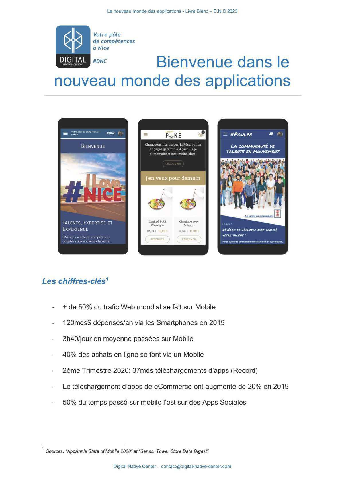 Bienvenue dans le nouveau monde des application mobiles