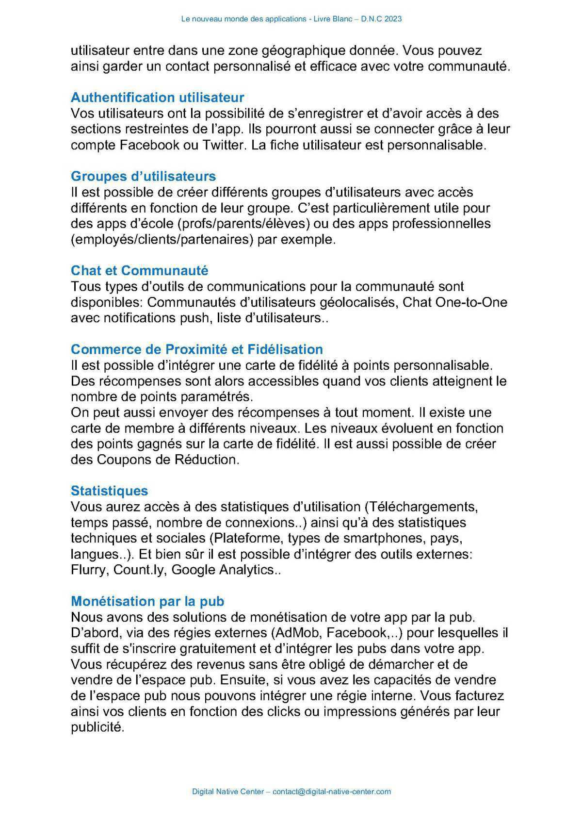 Bienvenue dans le nouveau monde des application mobiles