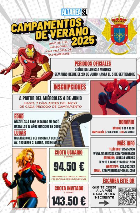  CAMPAMENTOS URBANOS VERANO 2025