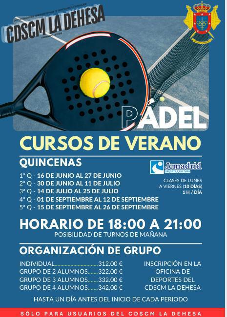 CURSILLOS INTENSIVOS VERANO 2025 CDSCM LA DEHESA