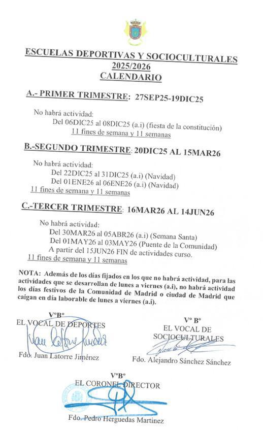 ACTIVIDADES DEPORTIVAS Y SOCIOCULTURALES