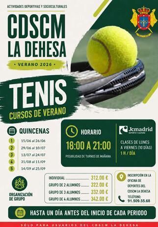 CURSILLOS INTENSIVOS VERANO 2026 CDSCM LA DEHESA. MASTERCLASS SPINNING, AQUAGYM Y ZUMBA 20/06/2026 CURSILLOS INTENSIVOS VERANO 2026 CDSCM LA DEHESA. MASTERCLASS SPINNING, AQUAGYM Y ZUMBA 20/06/2026