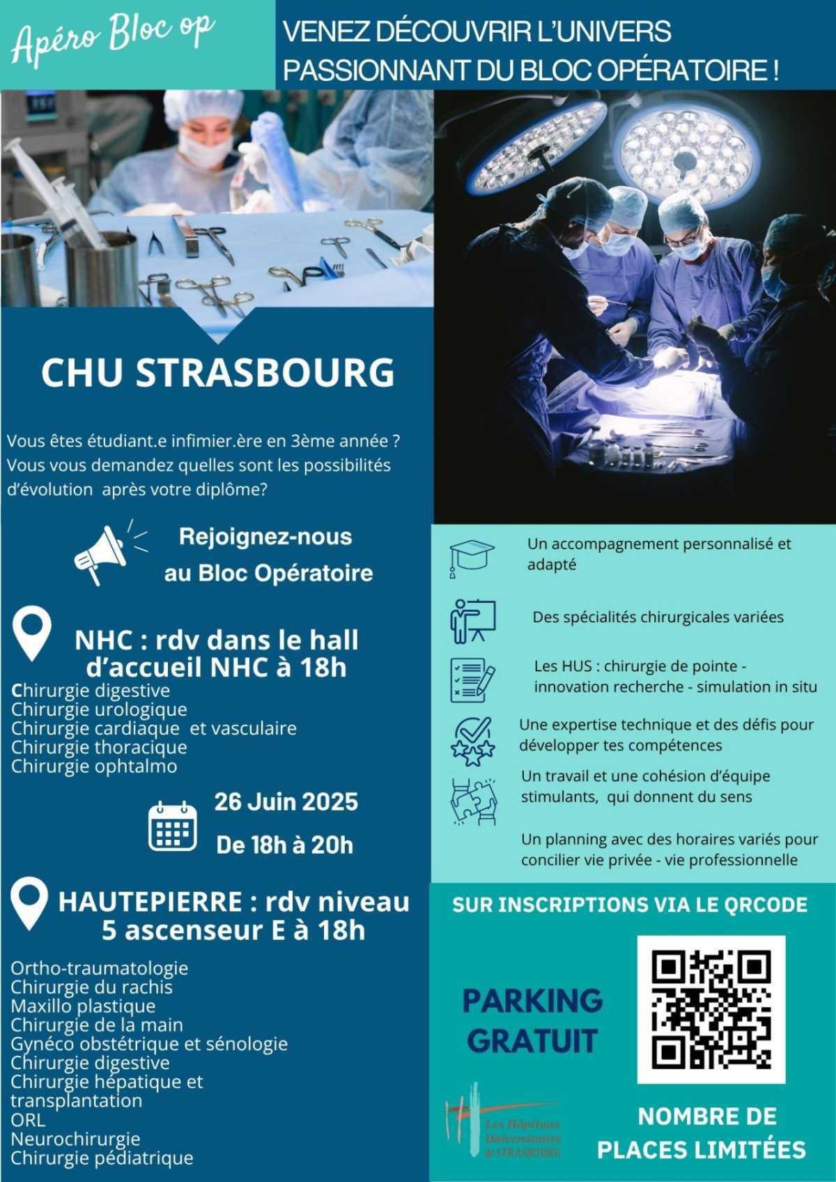 Un apéro dans les blocs opératoires du CHRU de Strasbourg 