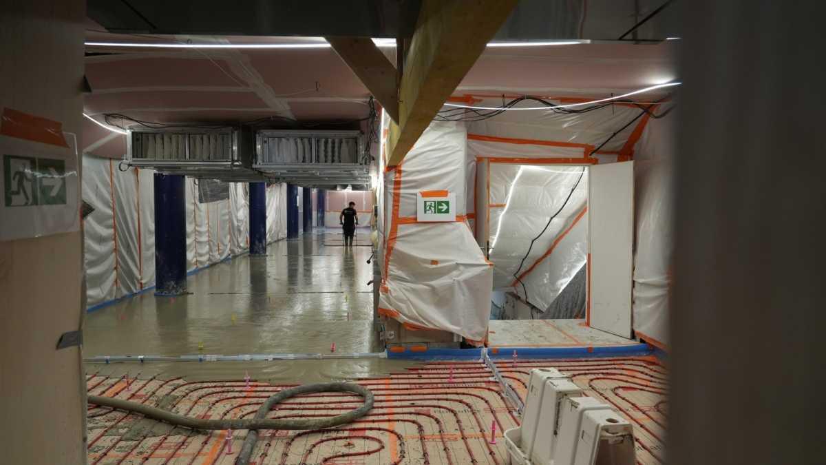 Point chantier – NHC, Atrium : photo de la phase 1