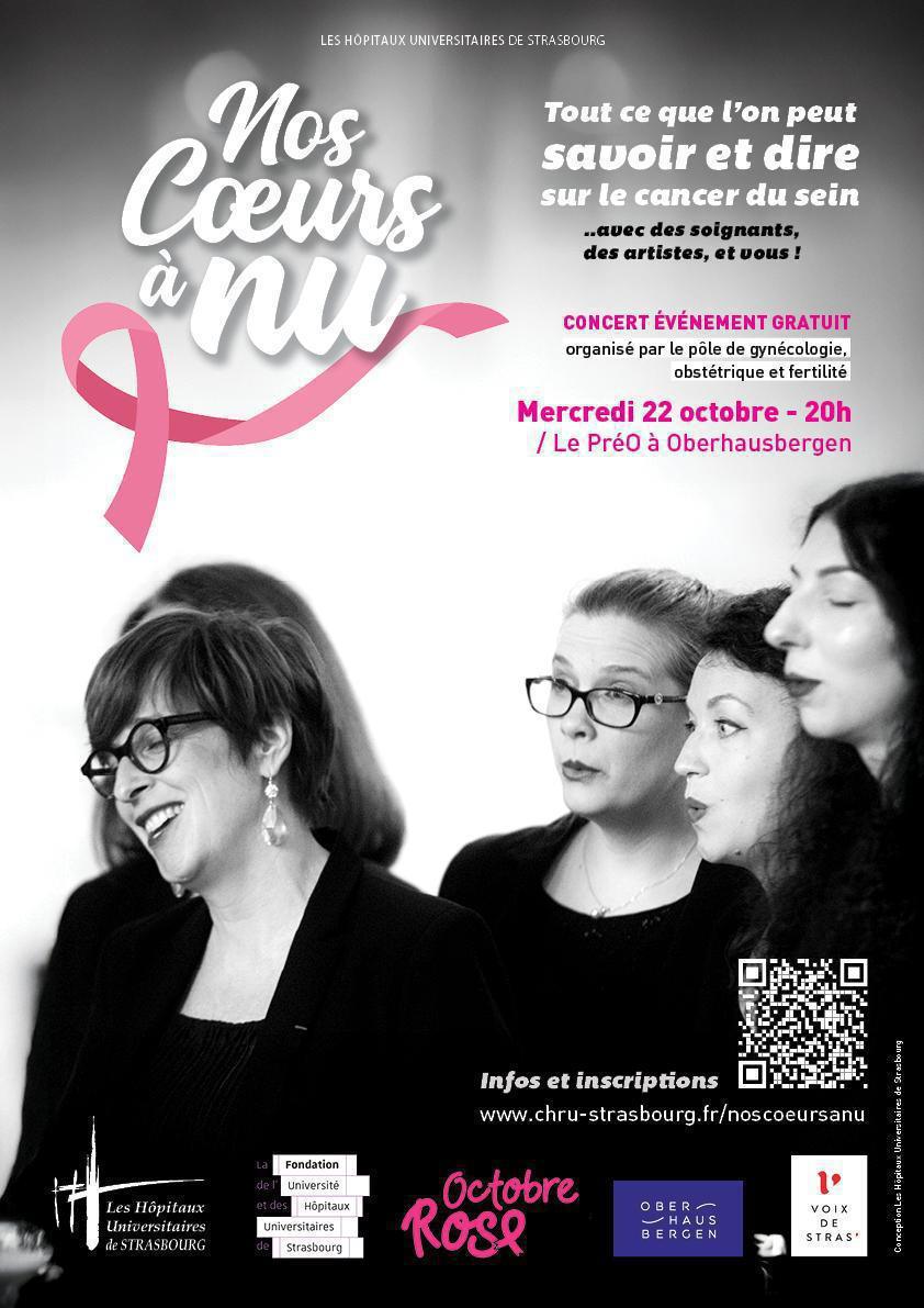 Nos cœurs à nu – Tout ce que l’on peut savoir et dire sur le cancer du sein avec des soignants, des artistes et vous !
