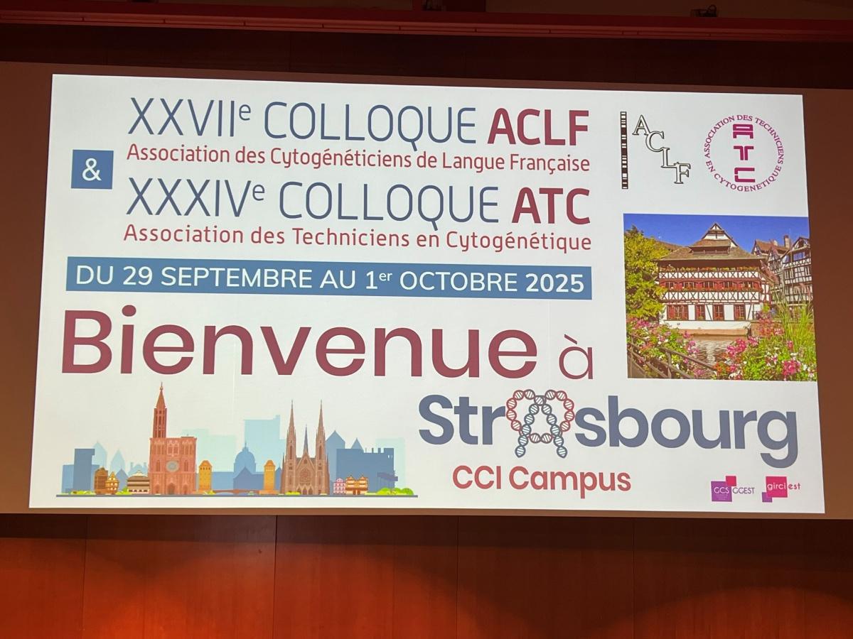 Le 27e colloque de l'association des cytogénéticiens de langue française à Strasbourg