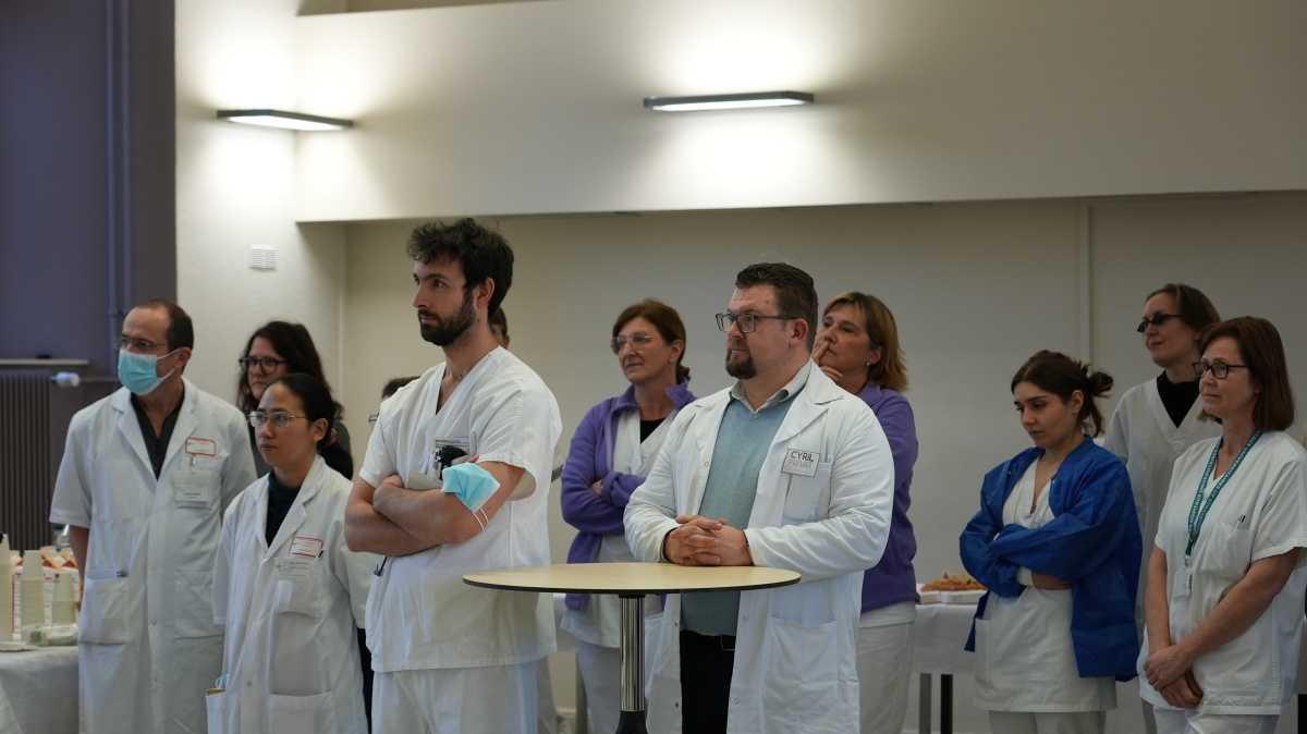 Cérémonie des voeux adressés aux personnels des HUS sur le site de la Robertsau