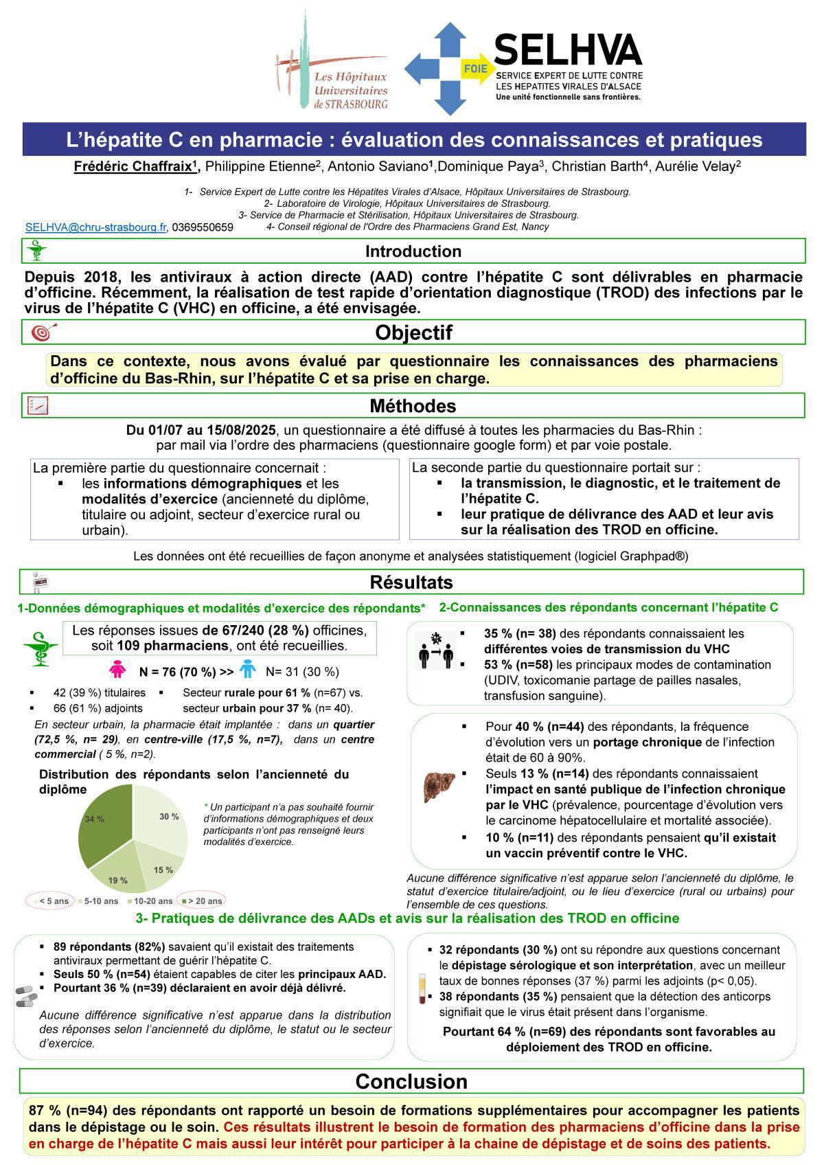 Le poster des HUS récompensé lors des JFHOD 2026