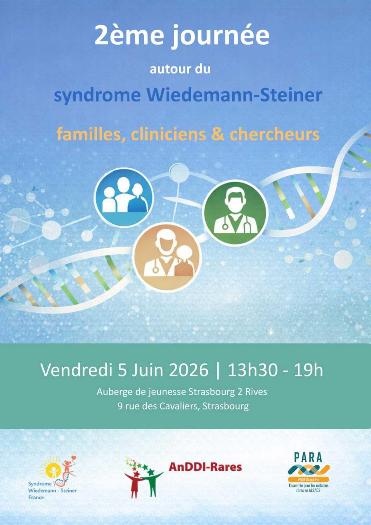 2ème journée d'échanges dédiée au syndrome Wiedemann-Steiner
