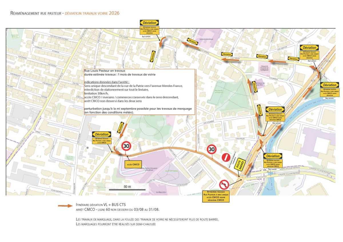 Travaux d'accès au CMCO de Schiltigheim