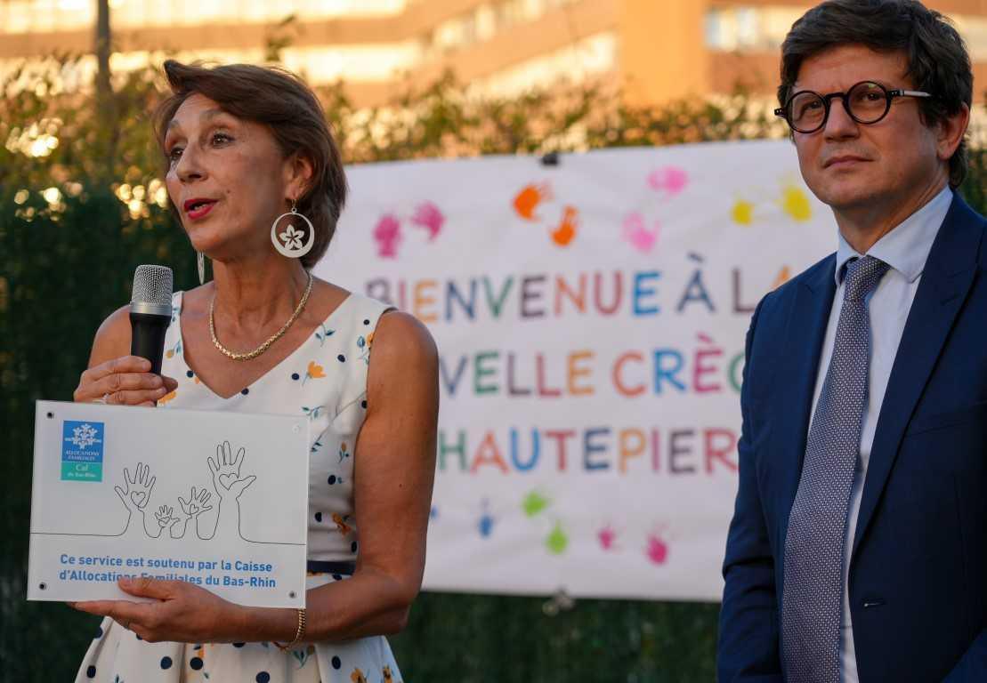 Inauguration de la crèche rénovée du site de Hautepierre