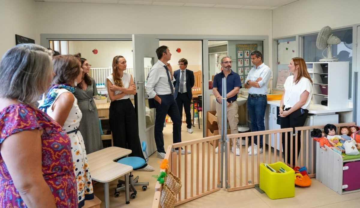 Inauguration de la crèche rénovée du site de Hautepierre
