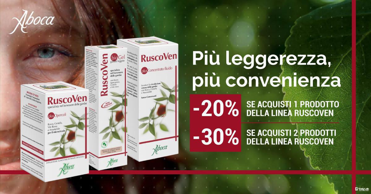 Promozione Aboca linea Ruscoven