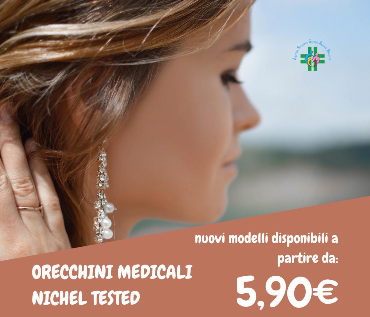 Orecchini medicali nichel tested