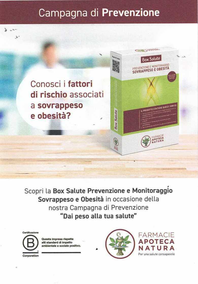  Campagna di Prevenzione Sovrappeso e obesità