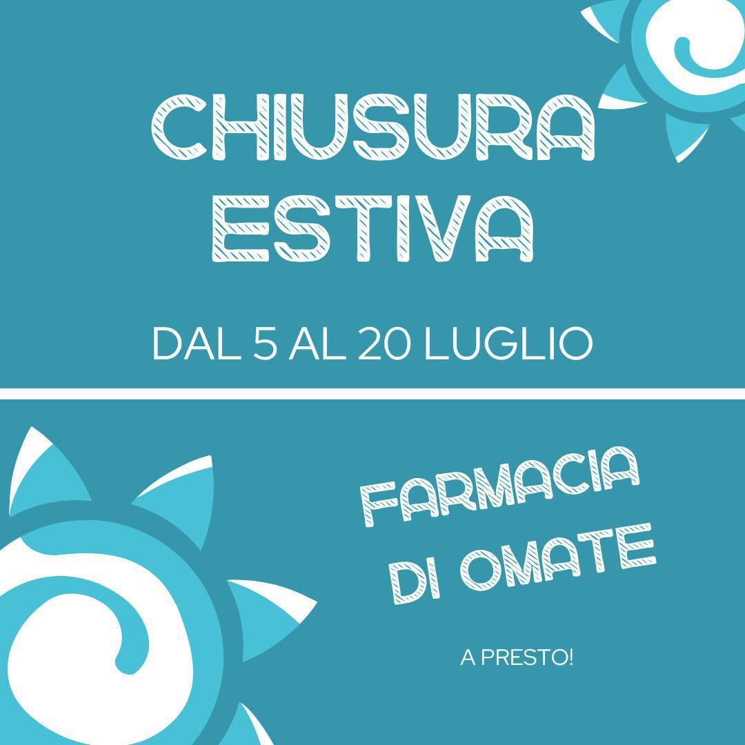 Chiusura Farmacia Omate