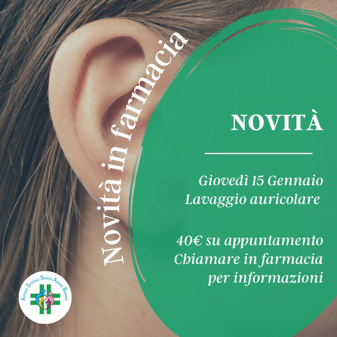 Novità Lavaggio auricolare