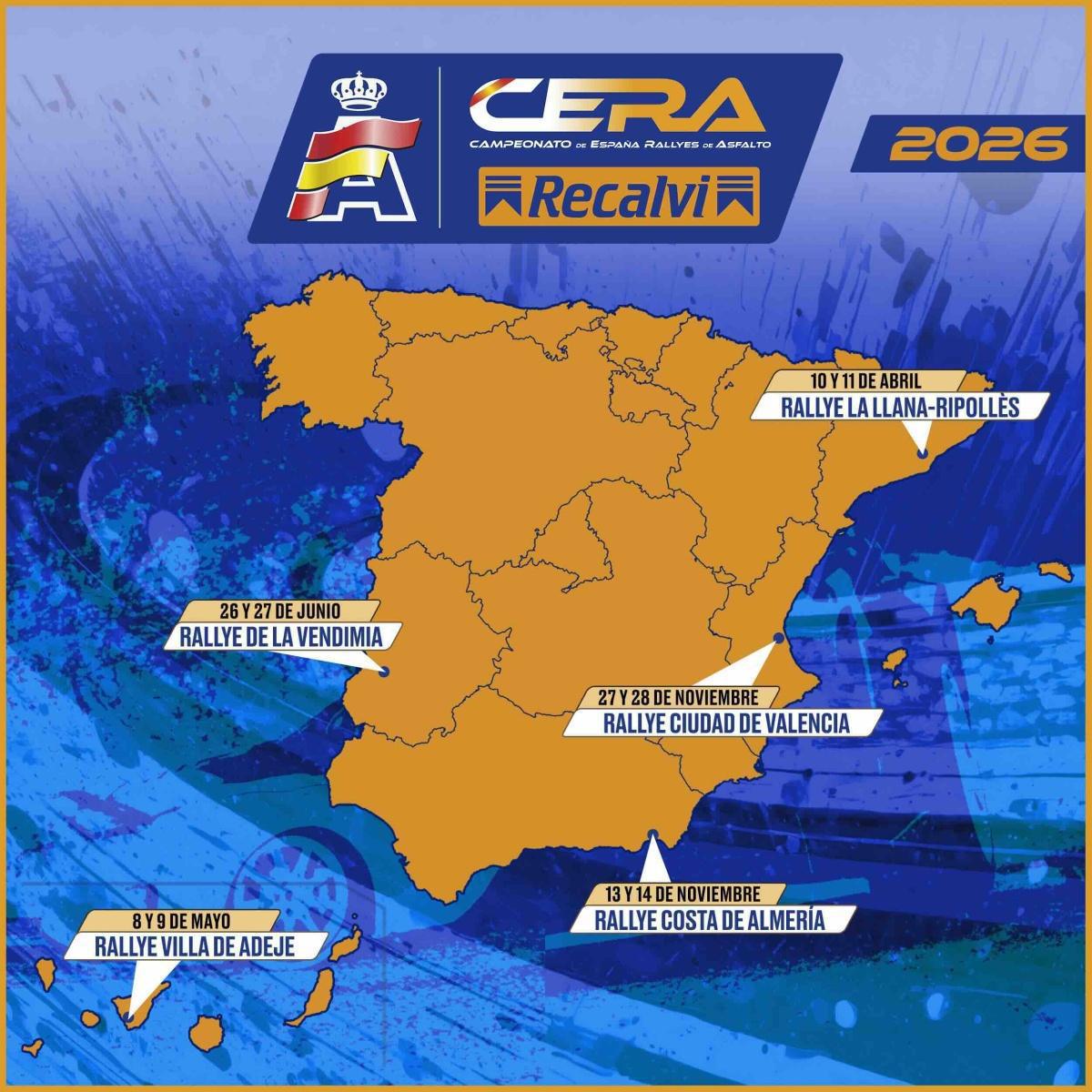 El CERA - Recalvi 2026, en cinco autonomías diferentes El CERA - Recalvi 2026, en cinco autonomías diferentes