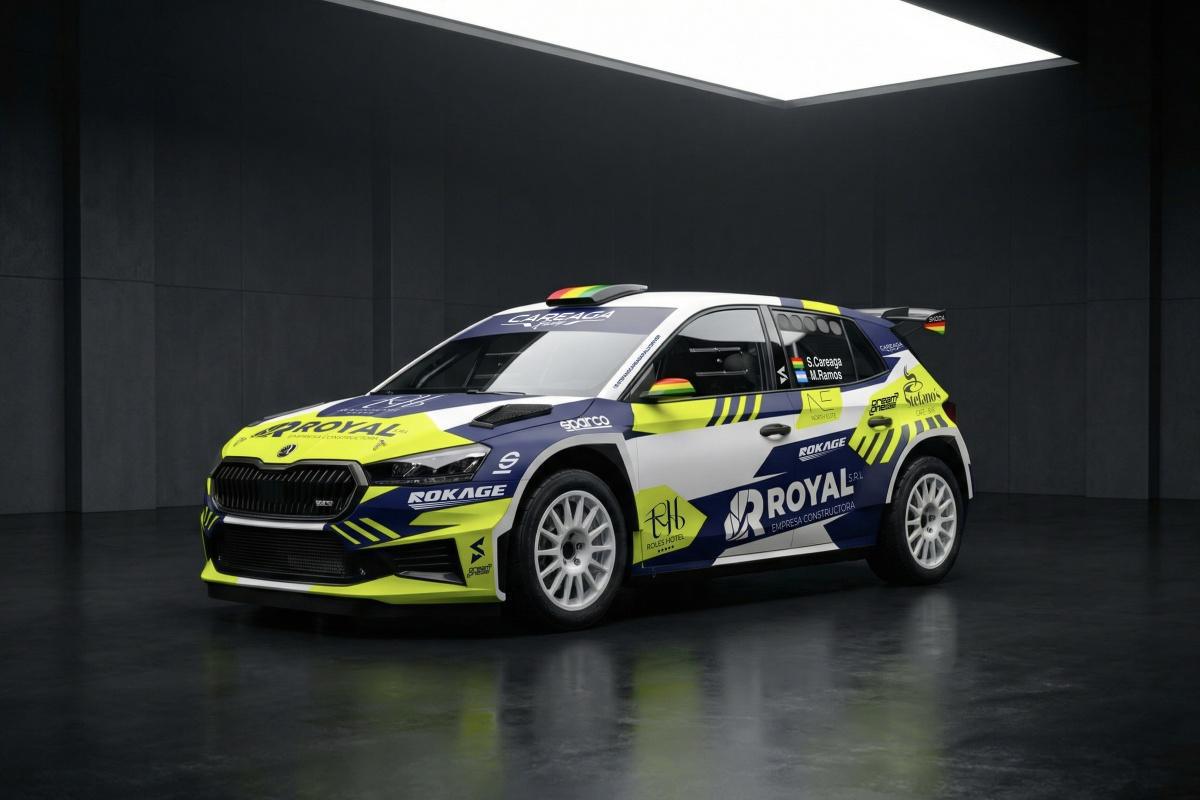 El boliviano de 15 años Stefano Careaga, al CERT - Rallycar con un Škoda Fabia RS Rally2