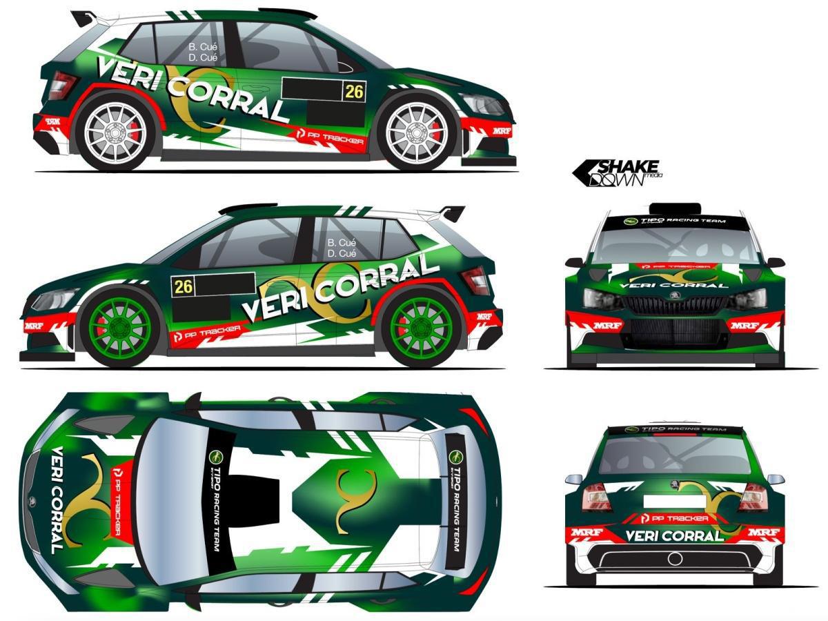 Los hermanos Cué, en el CERT con un Skoda Fabia R5