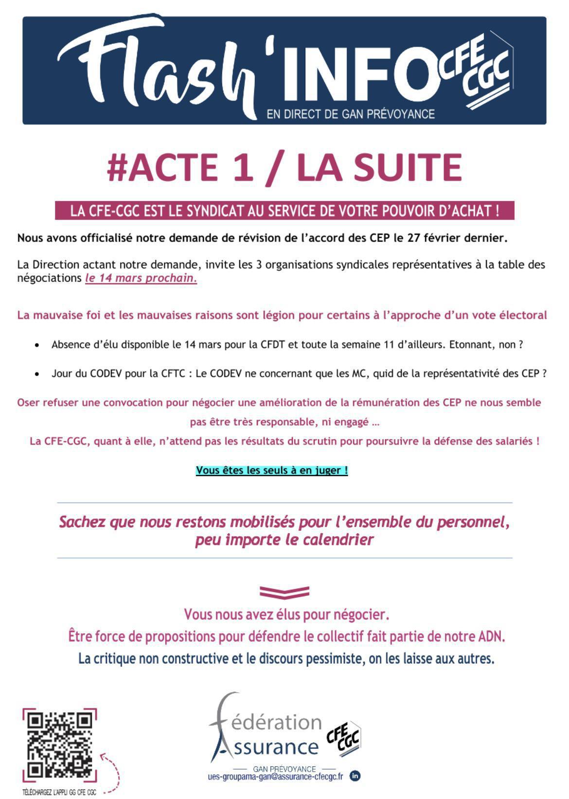 Gan prev : flash info suite