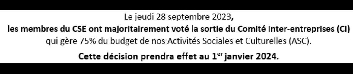 Gan ass : pas de jeudi noir pour nos activités sociales et culturelles !!