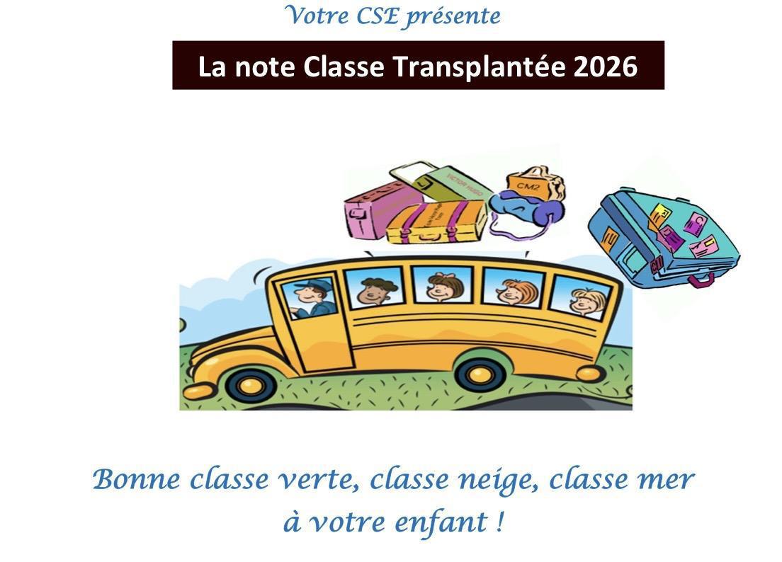 Note Classes Transplantées 2026