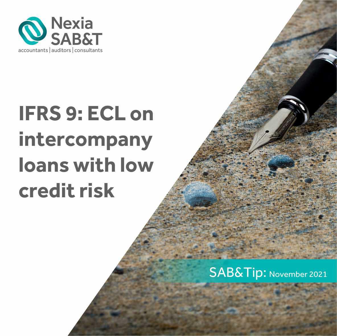 IFRS9: ECL on intercompany loans with low credit risk