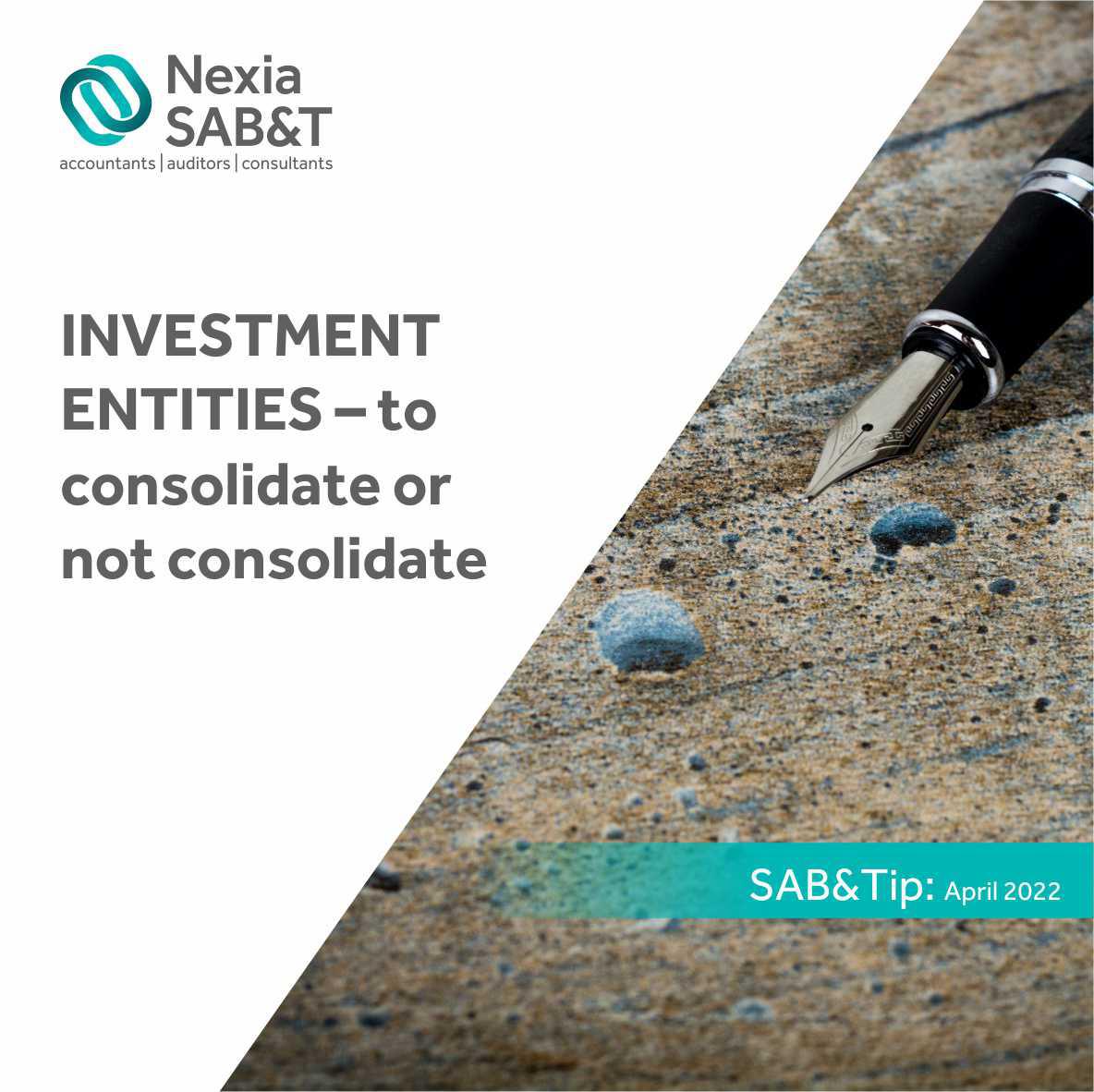 INVESTMENT ENTITIES – to consolidate or not consolidate