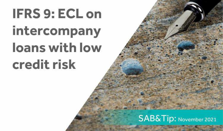 IFRS9: ECL on intercompany loans with low credit risk