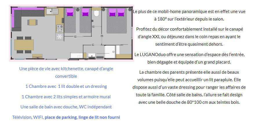 Location Mobil-Home au Camping du CSE de La Mollière (Cayeux sur Mer)