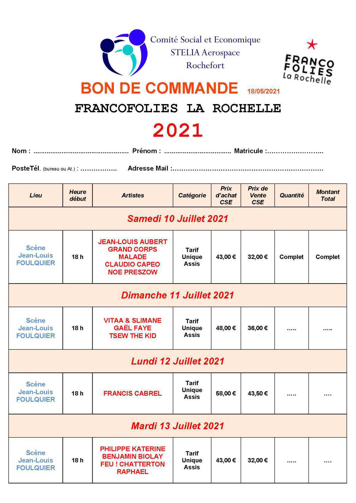 Francofolies 2021
