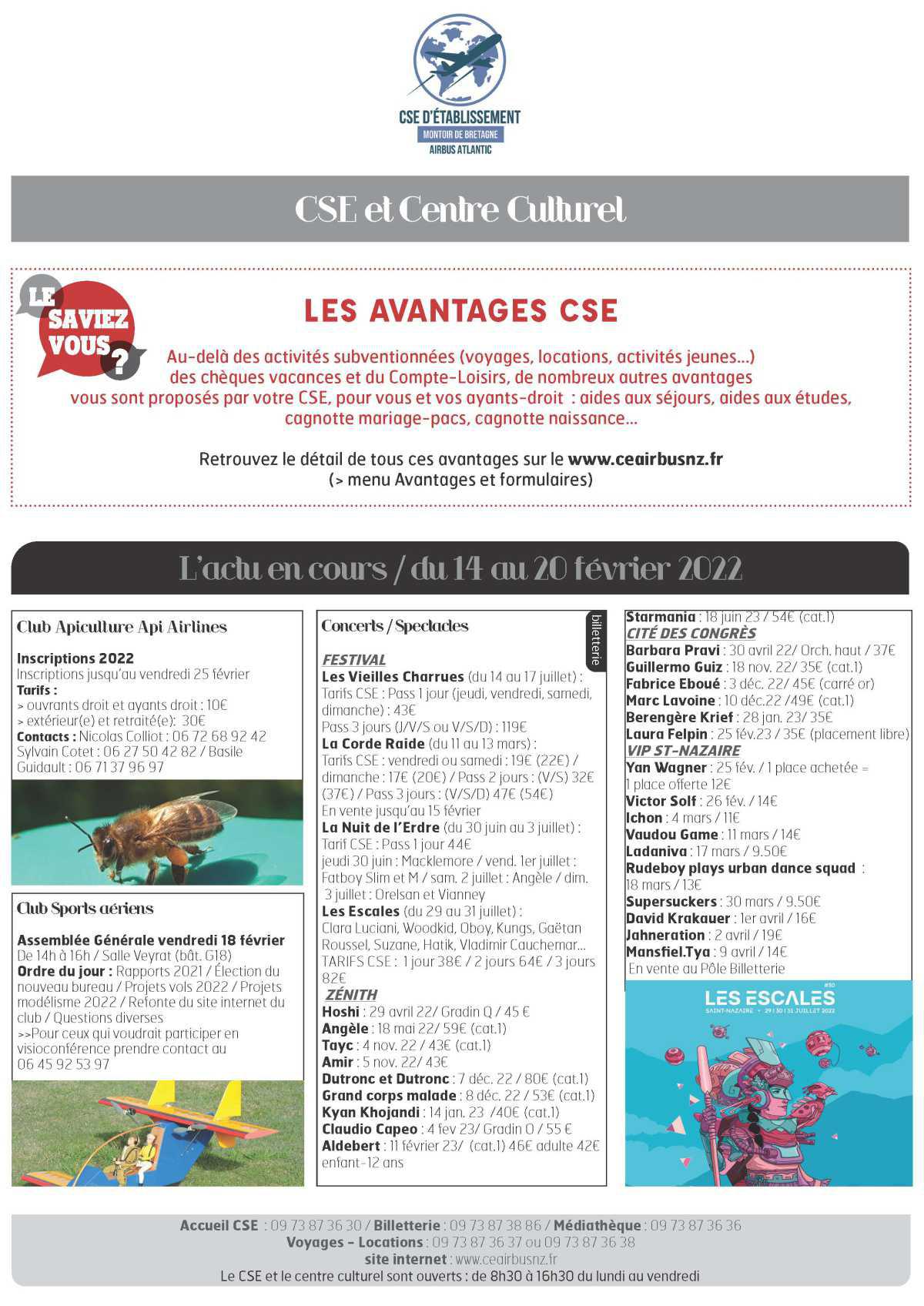 News CSE 14-20 Février 2022