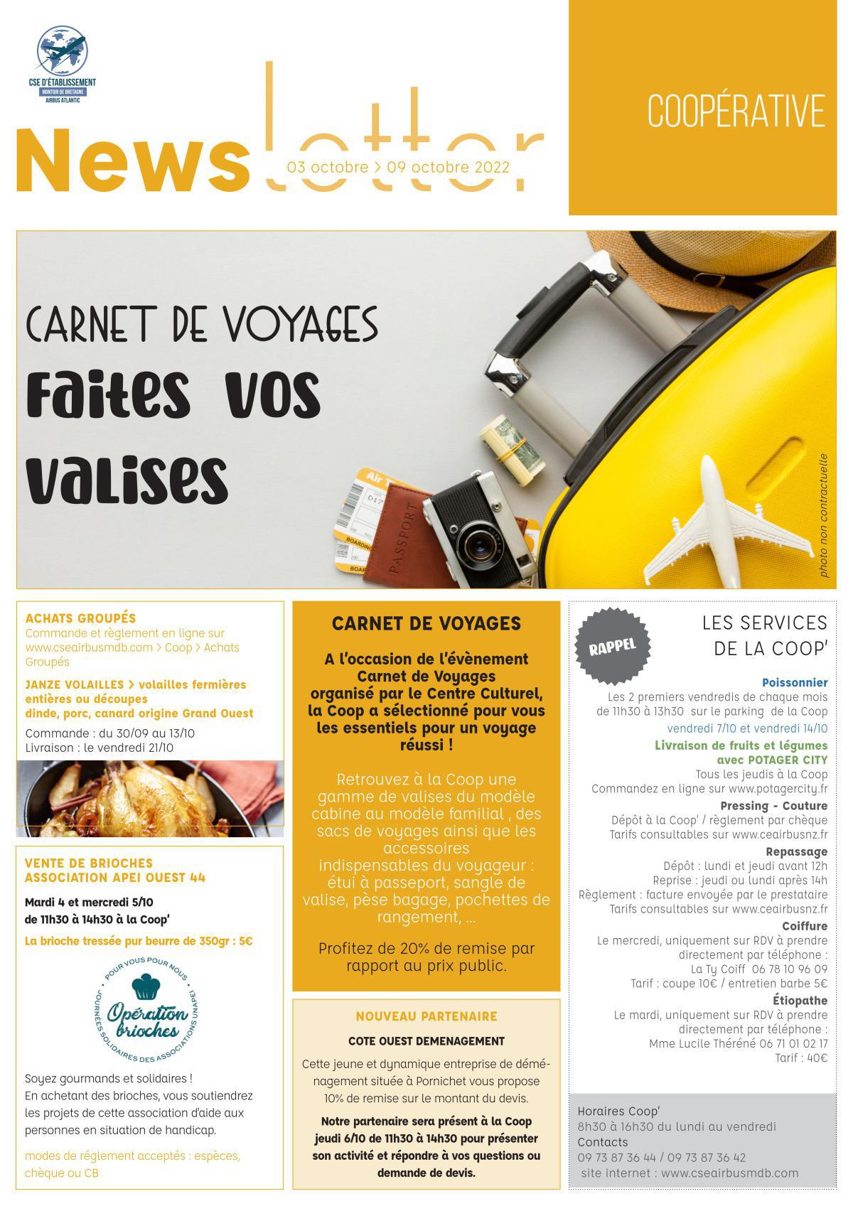 News CSE 3-9 octobre