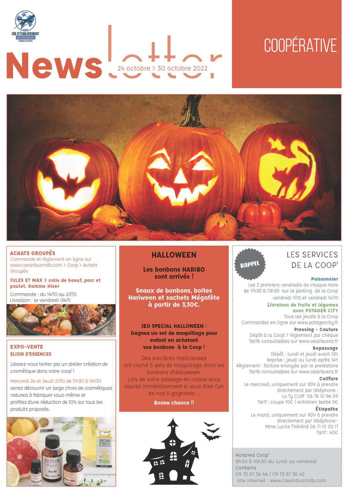 News CSE 24-30 octobre