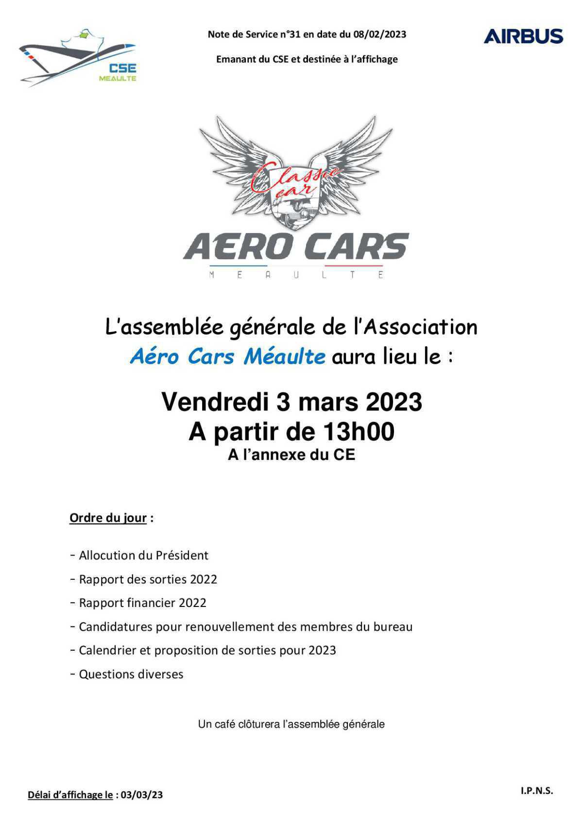 AG Aerocars le 3 mars