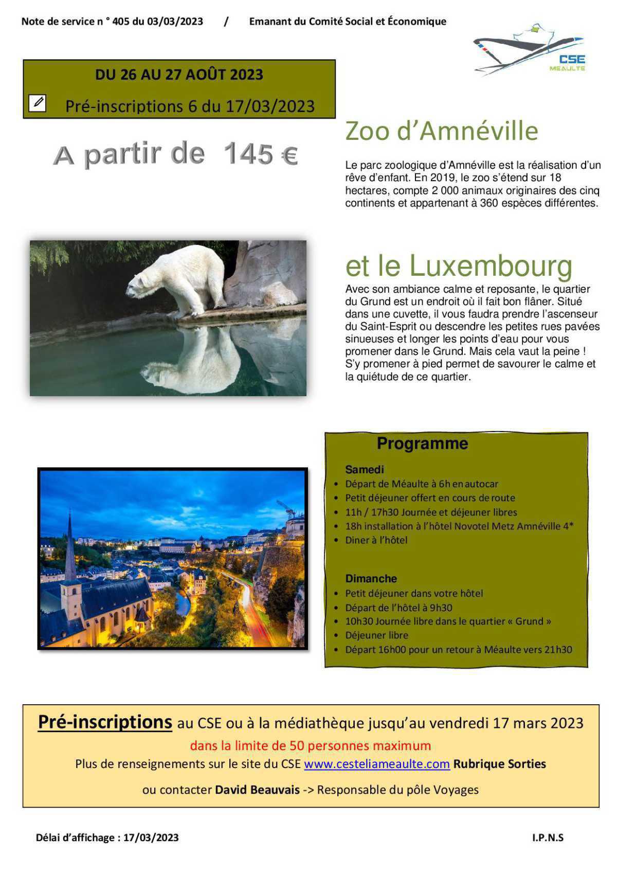 Zoo d'Amnéville le 26-27 août