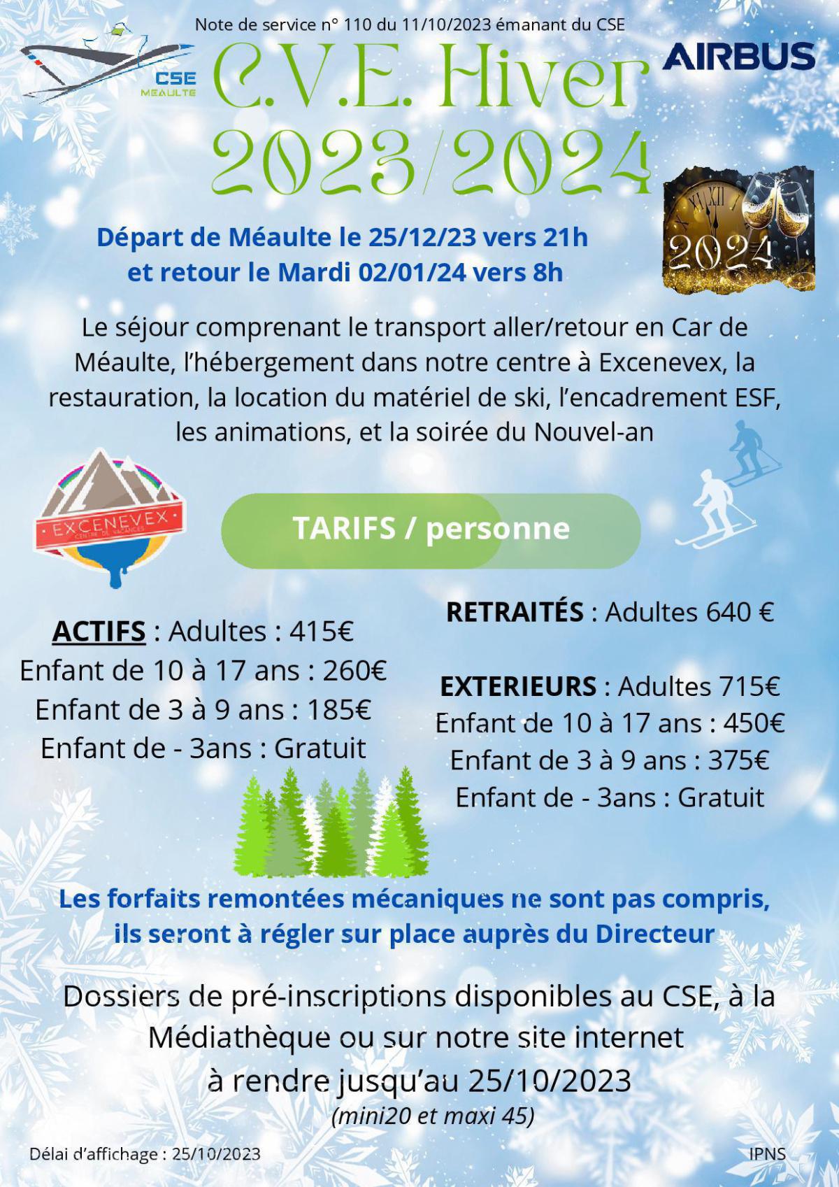 Séjour Familles Excenevex - 25/12/23 au 02/01/24