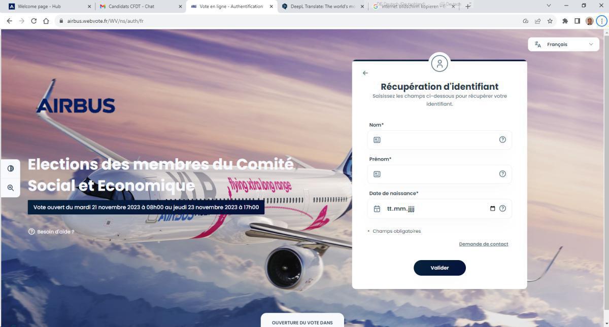 Je n'ai pas reçu mes identifiants par courrier Je n'ai pas reçu mes identifiants par courrier