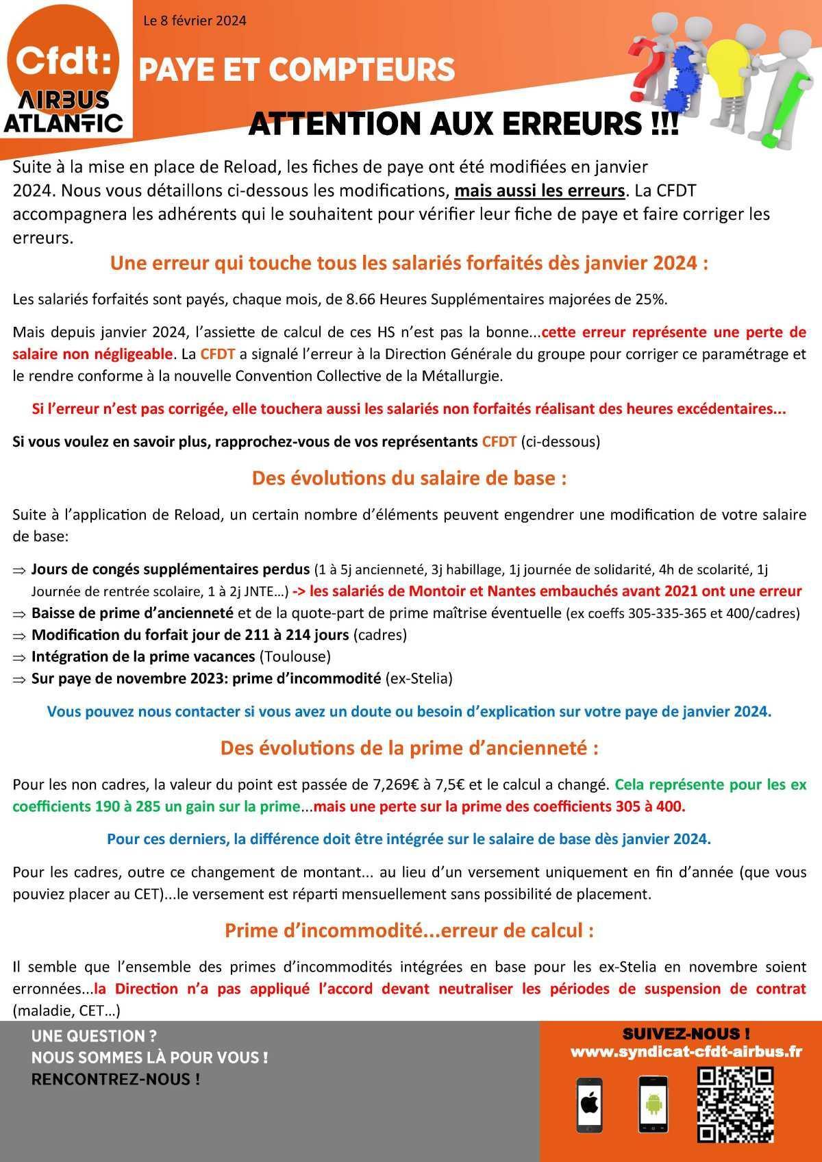 Paye et compteurs, attention aux erreurs !!! Paye et compteurs, attention aux erreurs !!!