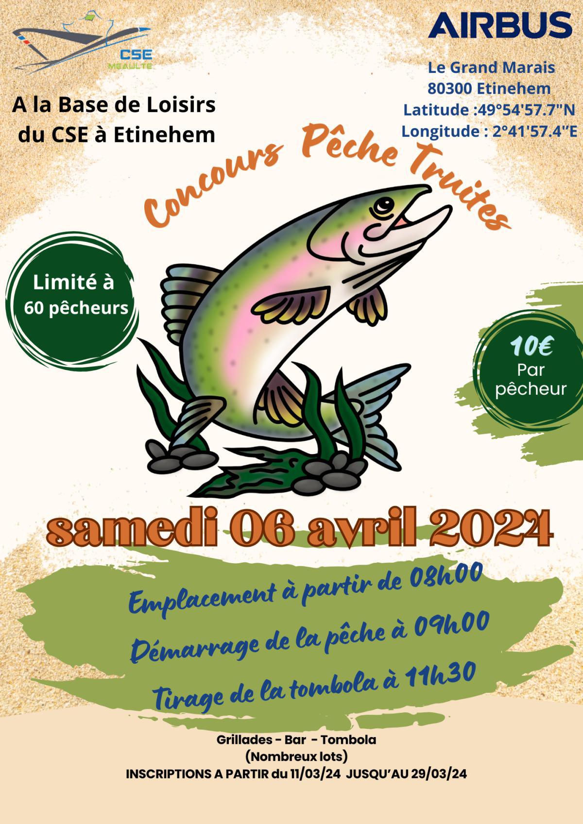 Concours de Pêche le 6 avril