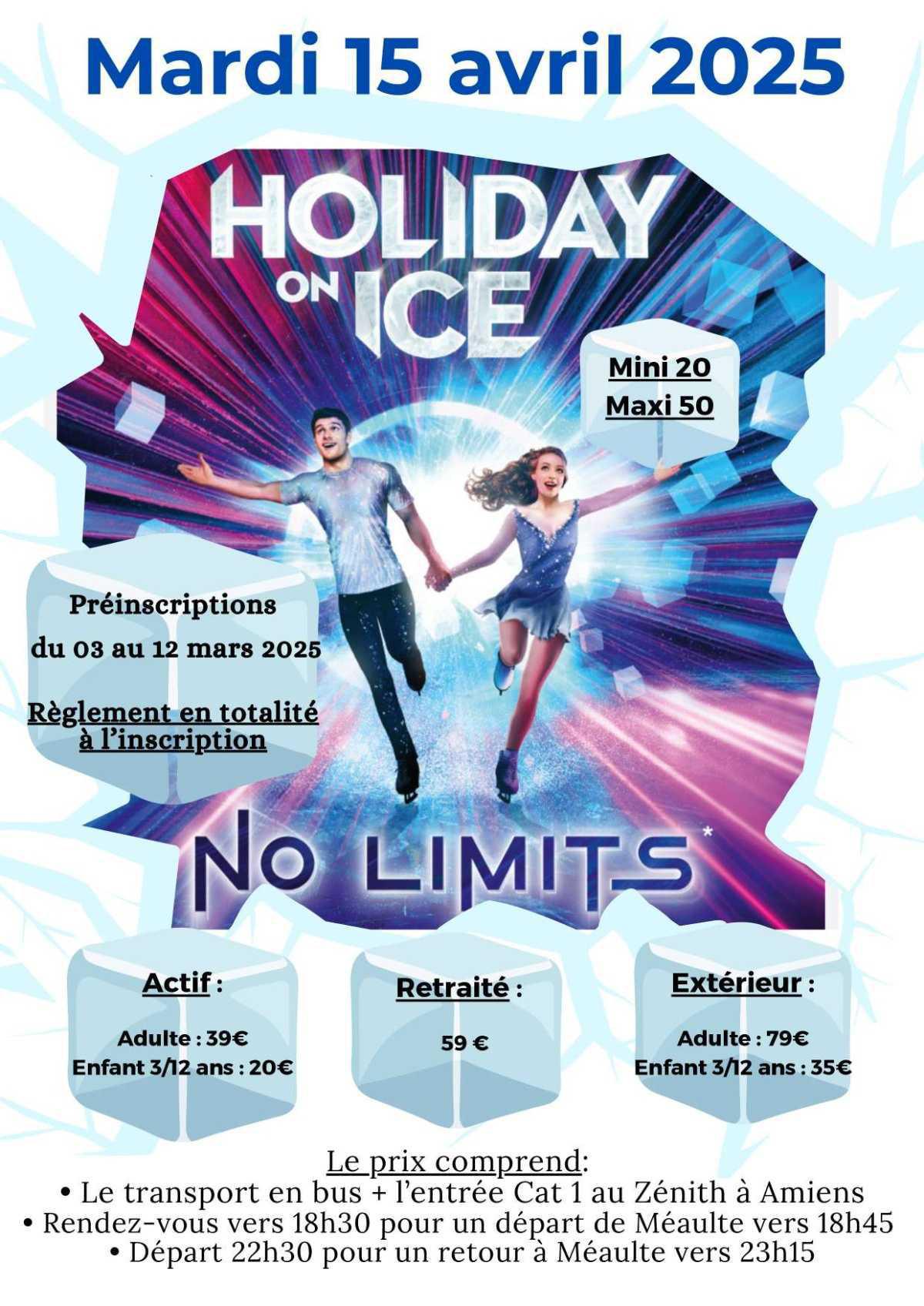 Holiday on ice le 15 avril