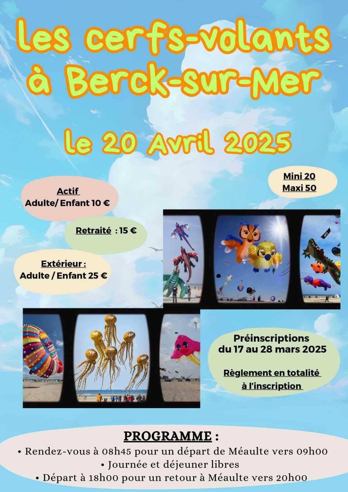 Cerfs volants Berck le 20 avril